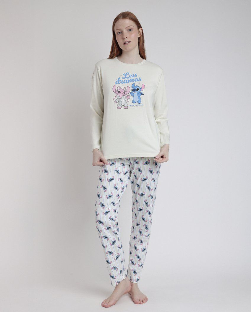 63315 PIJAMA MUJER INTERLOCK LILO & STITCH DISNEY ADMAS