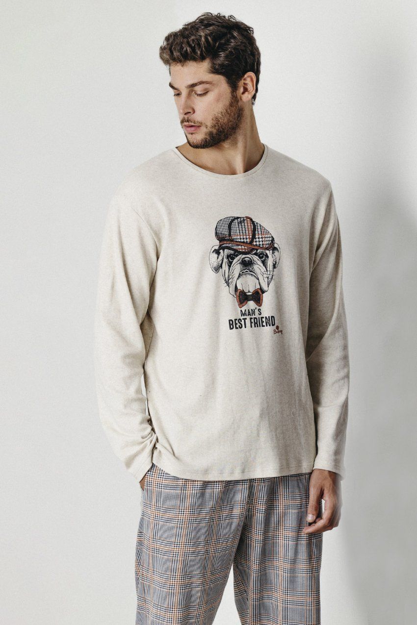 60301 PIJAMA CABALLERO BULLDOG INTERLOCK  ADMAS