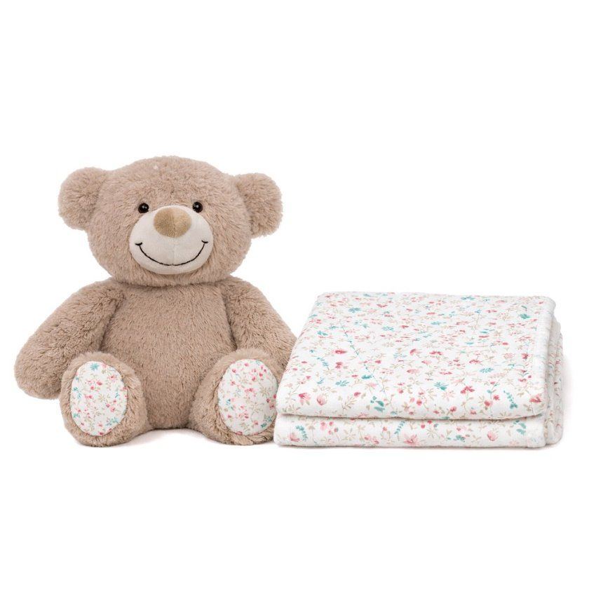 pe029 peluche oso mas manta interbaby