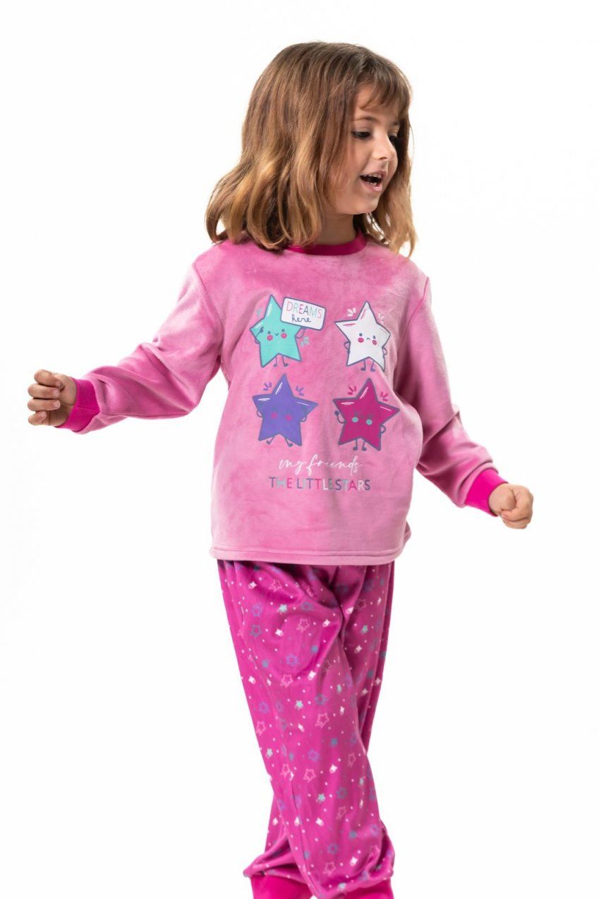 KN 255 PIJAMA  NIÑA SPANDEX 2 a 6 AÑOS KINANIT
