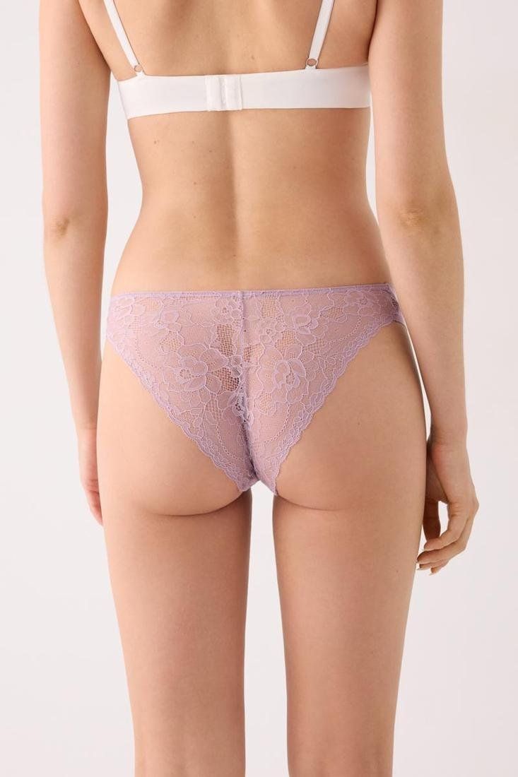 Braga brasileña en color dusty rose con detalle de encaje, referencia 19568 de Ysabel Mora.