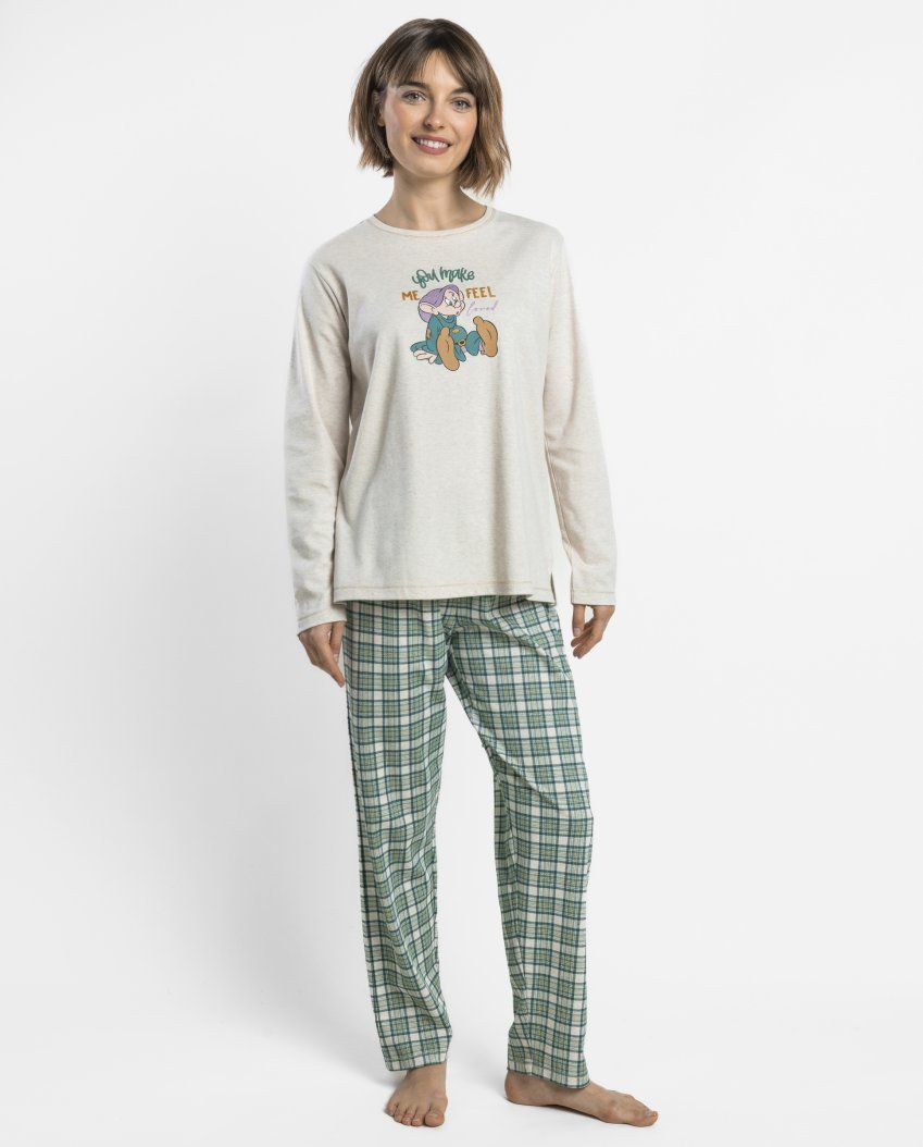64322 PIJAMA MUJER DORMILON DOPEY DISNEY 100% ALGODON ADMAS