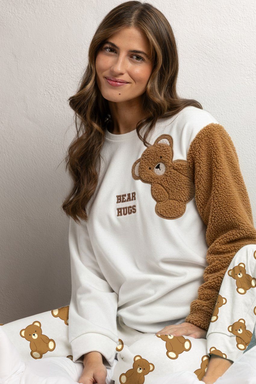 64964 pijama mujer velvet osos