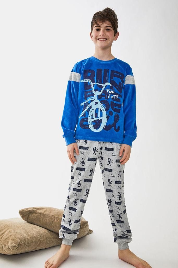 22208103 PIJAMA NIÑO 8 A 16 TERCIOPELO TOBOGAN