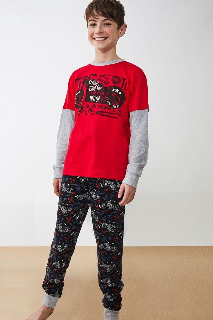 22208003 PIJAMA NIÑO 8 A 16 INTERLOCK TOBOGAN