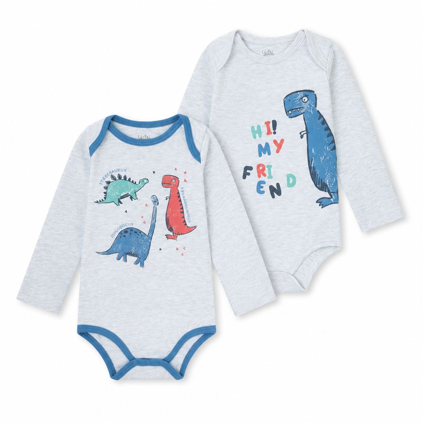 26200153 BODYS BEBE PACK 2 MANGA LARGA YATSI
