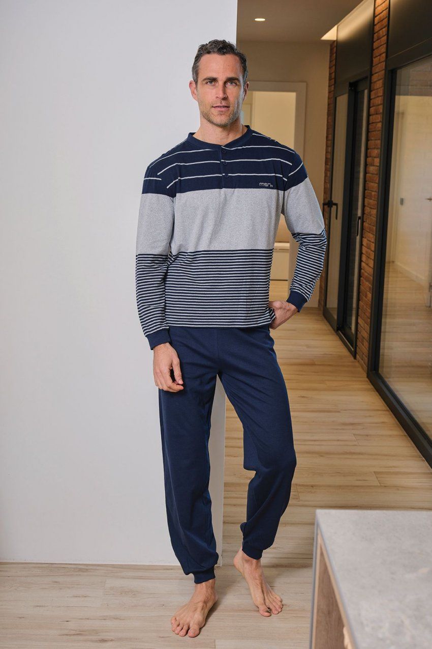 255646 PIJAMA HOMBRE ALGODON TAPETA MUSLHER