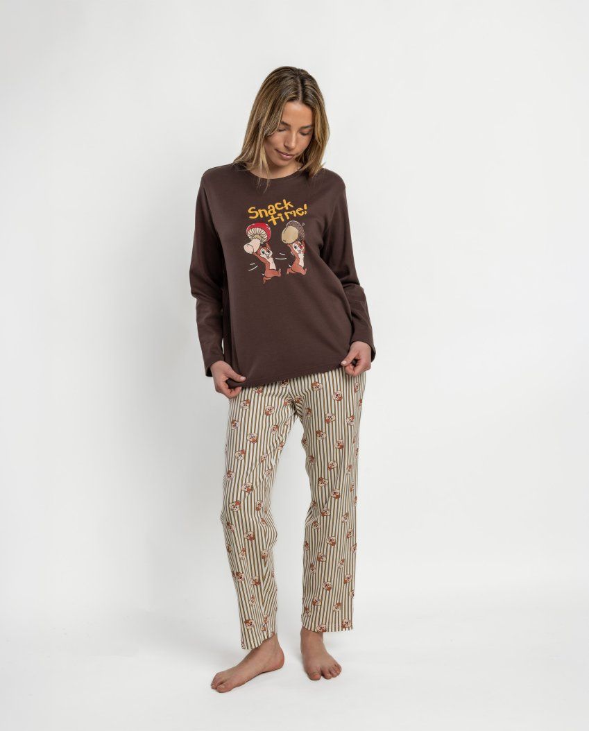 64314 PIJAMA MUJER CHIP Y CHOP 100% ALGODON DISNEY ADMAS