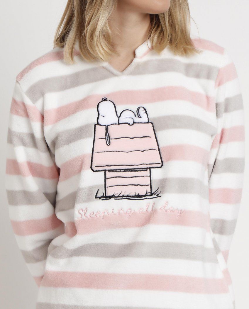 62425 piajama mujer snoopy de coralina