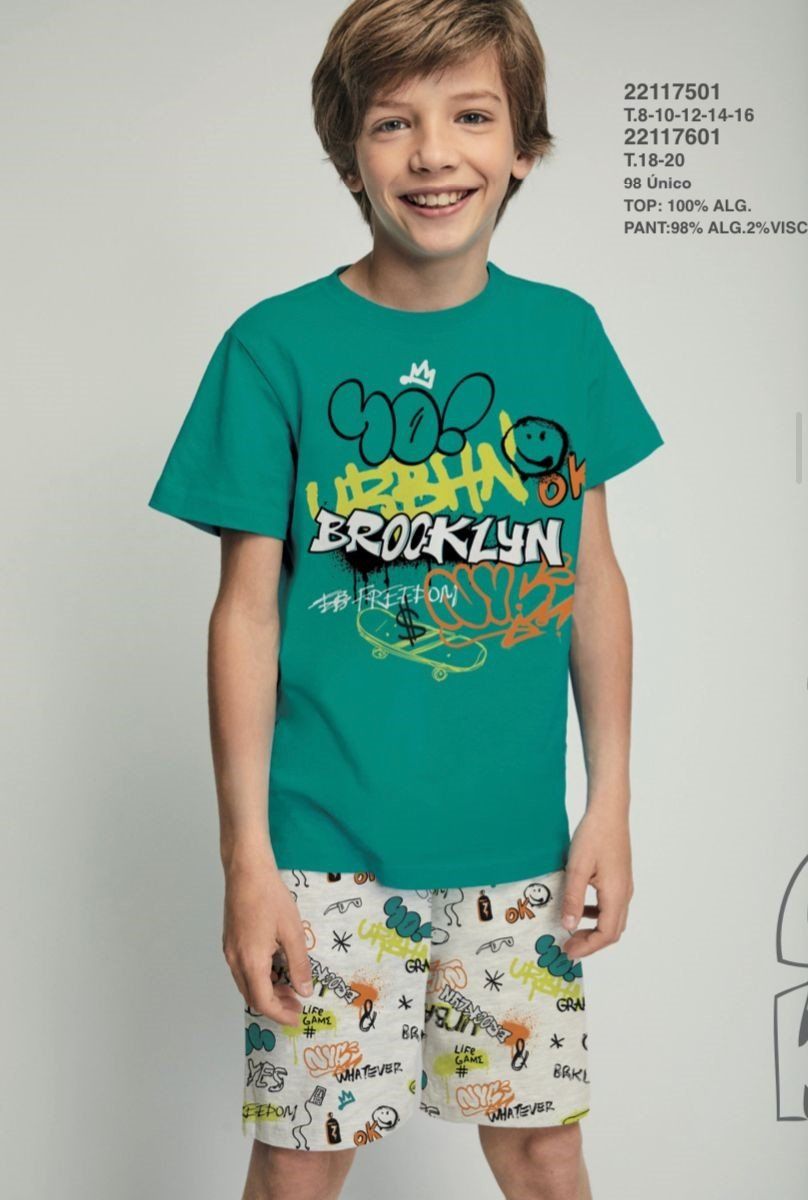 22117501 PIJAMA NIÑO 8 A 16 TOBOGAN