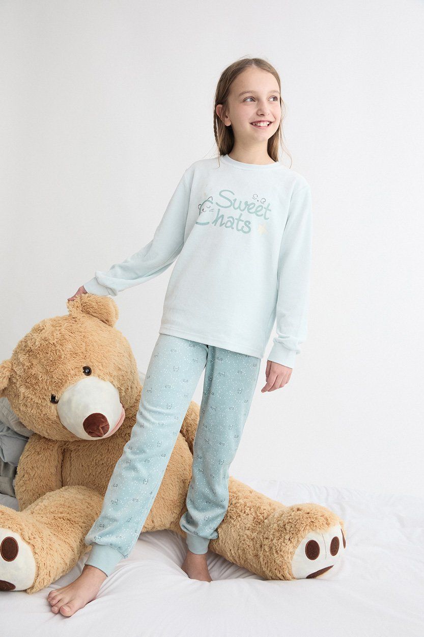 26208303 PIJAMA NIÑA TERCIOPELO (8 A 16 AÑOS) TOBOGAN