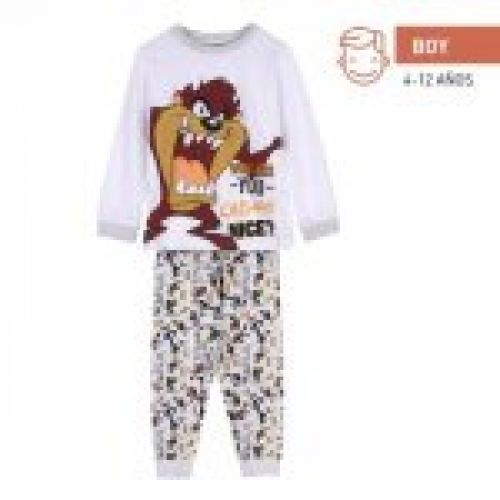 2900000192 PIJAMA NIÑO LOONEY TUNES TASMANIA 4 A 12 años ALGODON CERDÁ