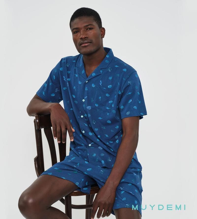 583032 PIJAMA CABALLERO  ABIERTO VERANO MUYDEMI