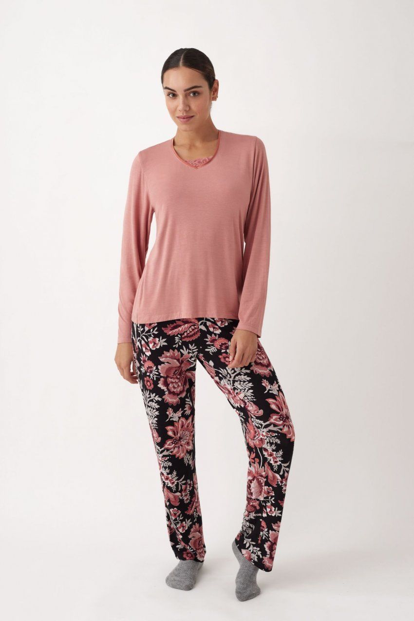 N 19832 PIJAMA MUJER + BATA (3 PIEZAS) PROMISE