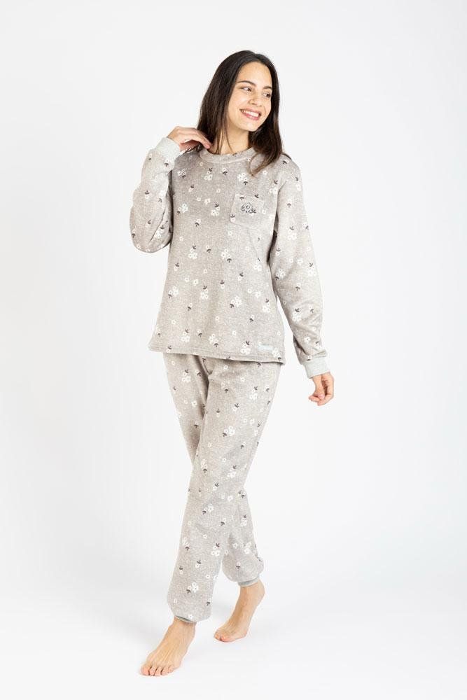 M 25212  PIJAMA MUJER VELVET SPANDEX OLYMPUS