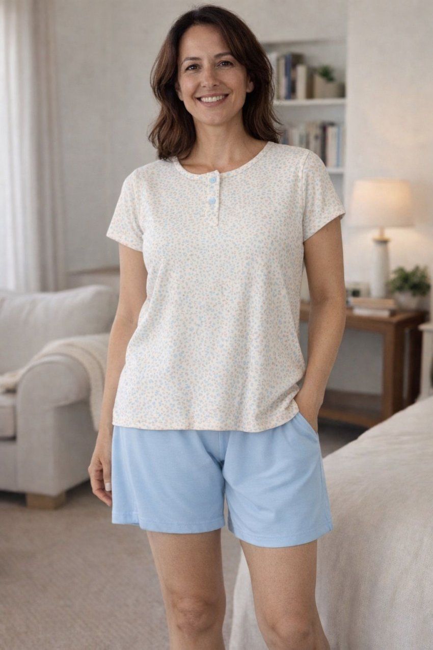 5447 PIJAMA MUJER VERANO TALLAS EXTRA GRANDES LIN