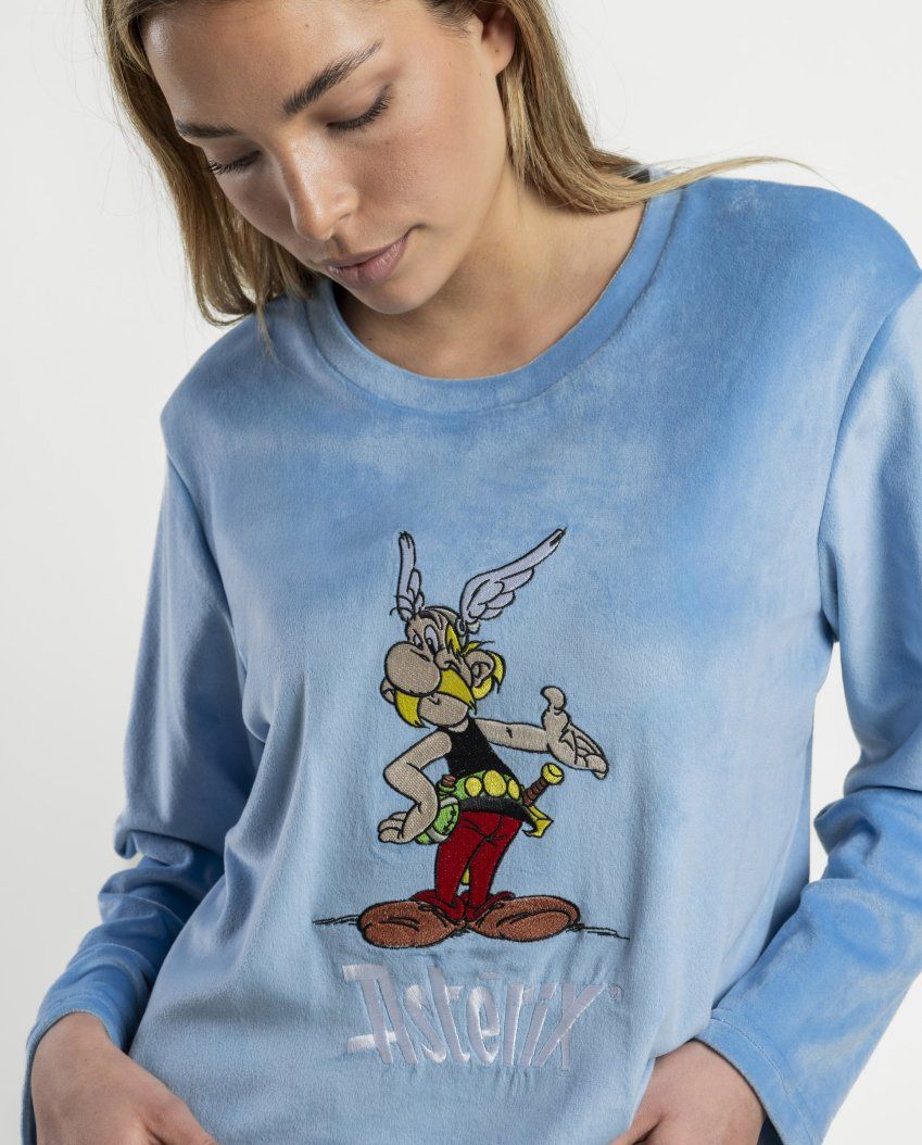 64713 PIJAMA MUJER ASTERIX VELVET ADMAS