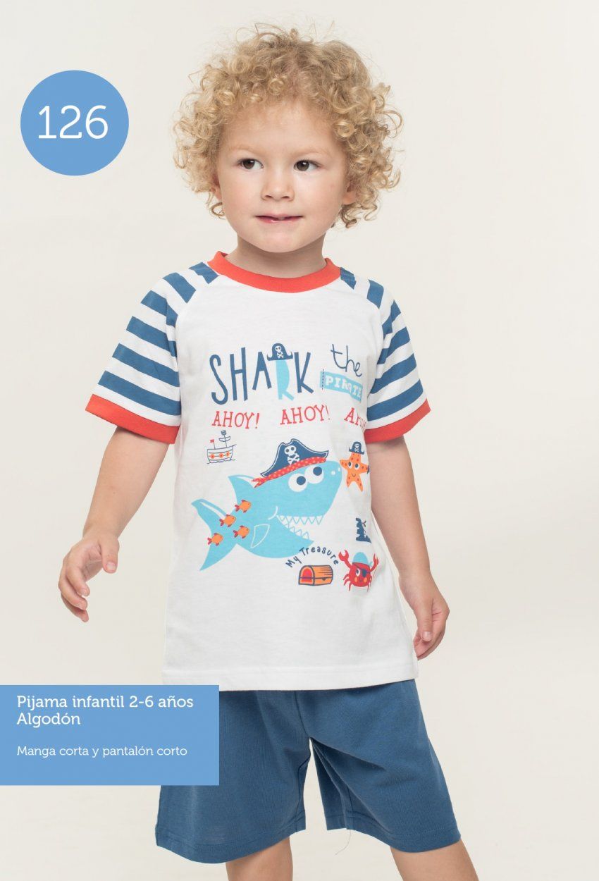 KN 126 PIJAMA NIÑO M/CORTA VERANO 2 A 6 KINANIT
