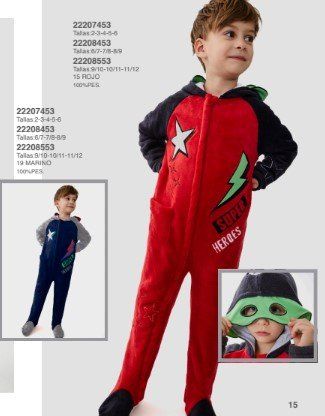 22208453 PIJAMA DORMILON O PELELE MANTA NIÑO (6/7 8/9) TOBOGAN
