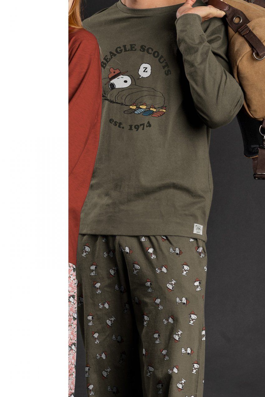 62015 PIJAMA CABALLERO 100% ALGODON  SNOOPY ADMAS