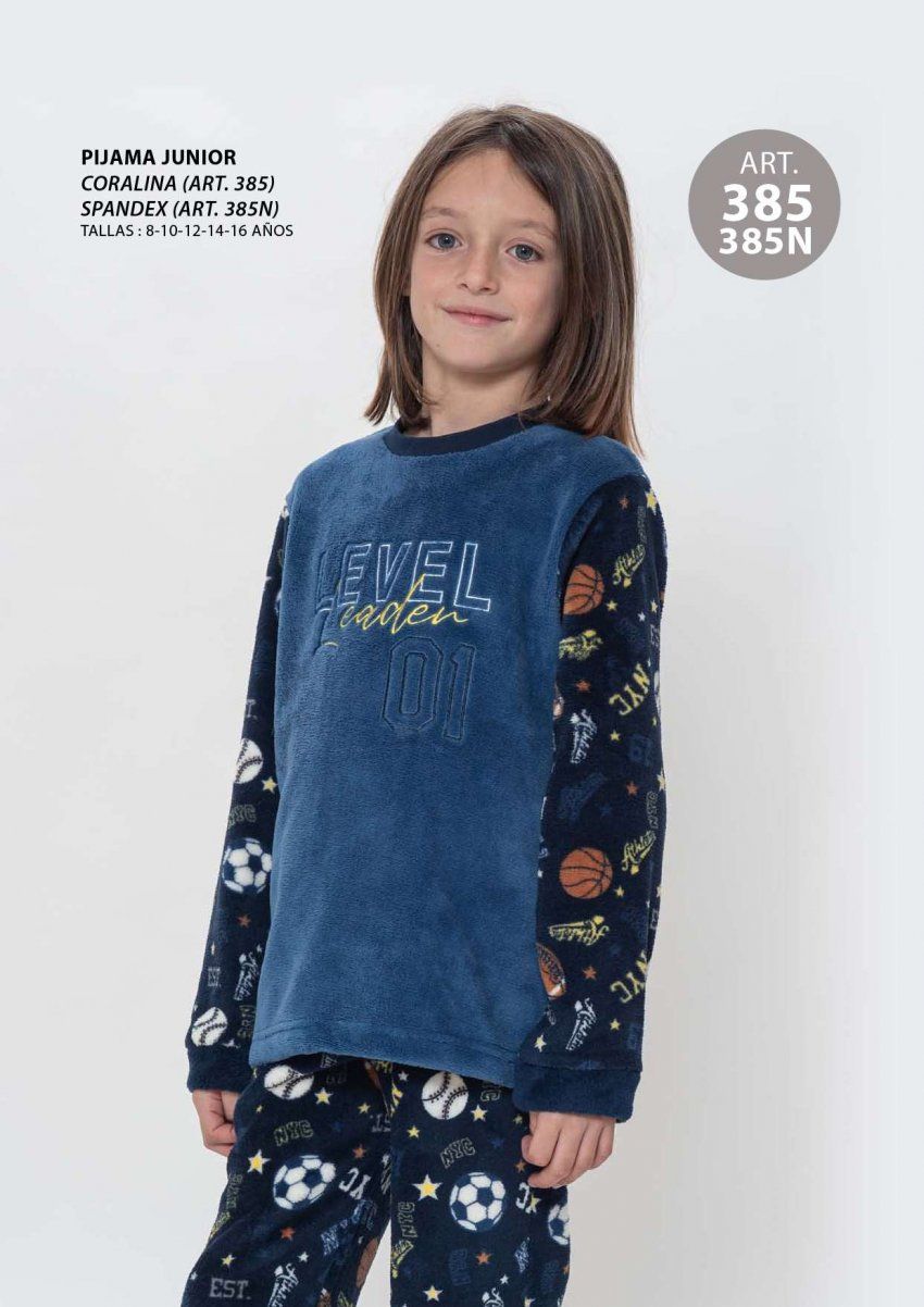 KN 385N PIJAMA NIÑO SPANDEX 8 A16 KINANIT