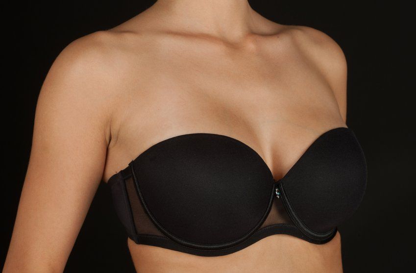 ESMERALDA SUJETADOR  COPA C SIN TIRANTES NEGRO