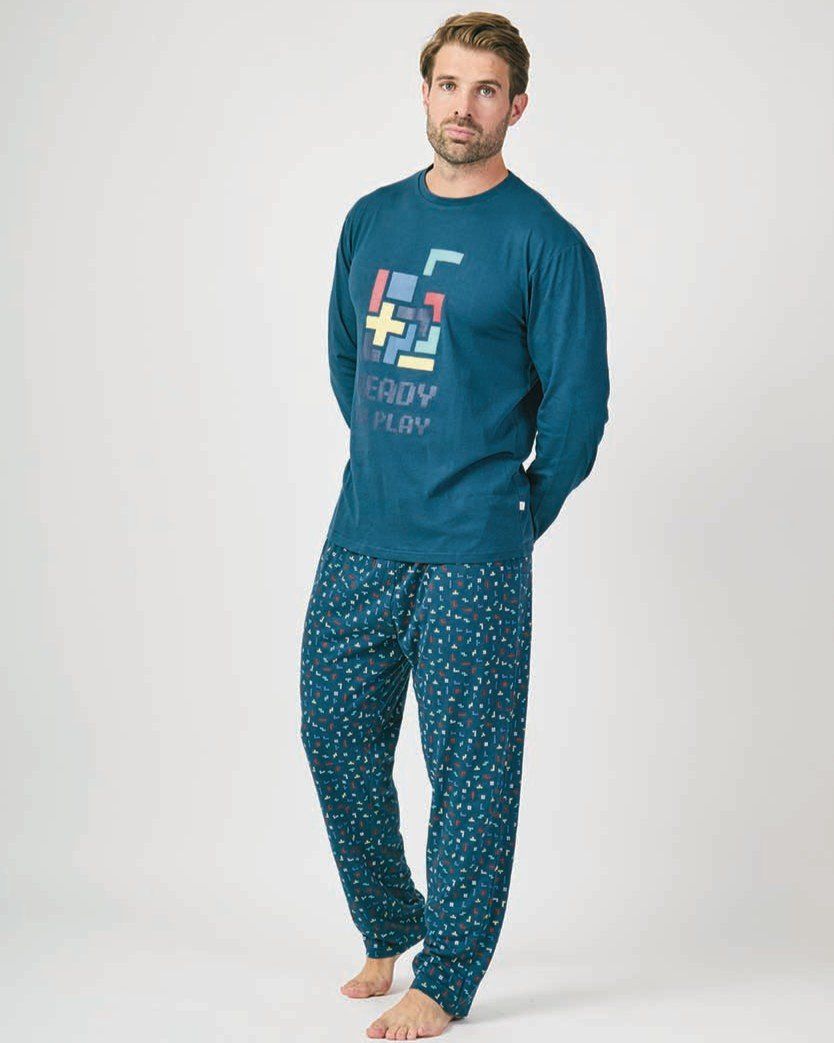 JG FP 5604 PIJAMA HOMBRE INTERLOCK FINO JAVIER GOLMAR