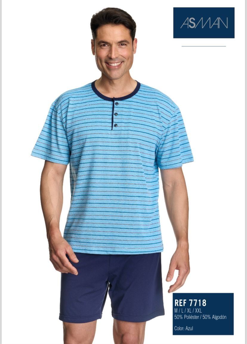 7718 PIJAMA CABALLERO VERANO ASSMAN
