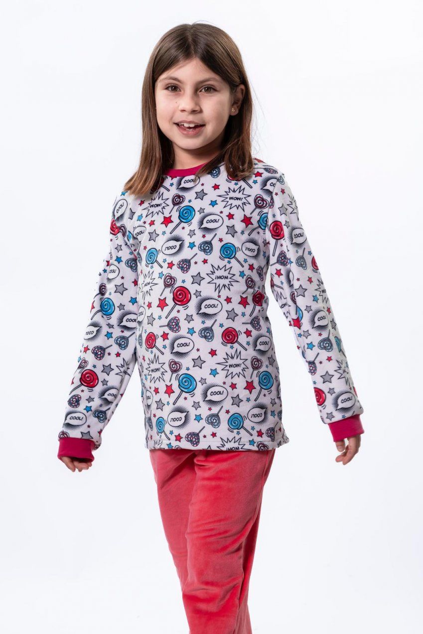 KN 454 PIJAMA NIÑA SPANDEX 8 a 16 años KINANIT