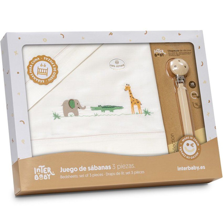 Ropa de cuna bebé Interbaby 100 algodón suave para recién nacido
