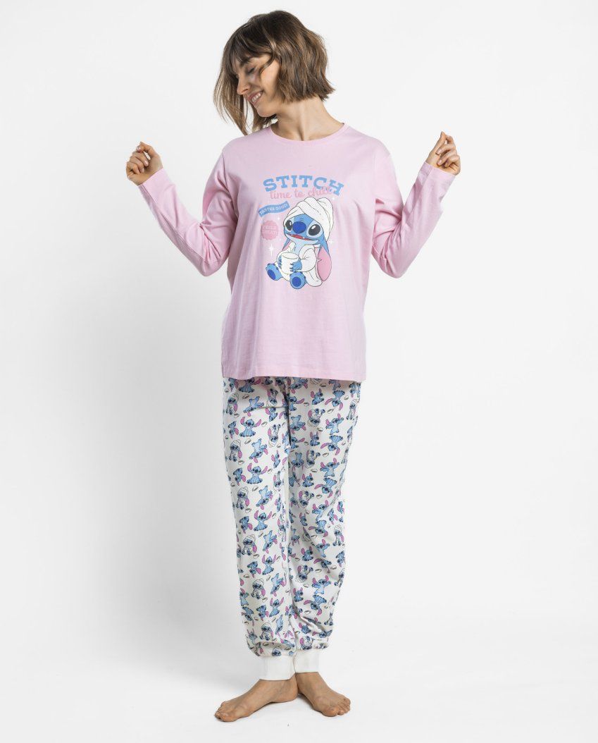64316 PIJAMA MUJER LILO & STITCH DISNEY 100% ALGODON ADMAS