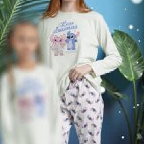63315 PIJAMA MUJER INTERLOCK LILO & STITCH DISNEY ADMAS