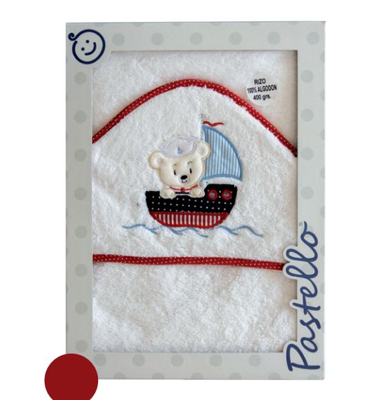 1104 capa de baño roja