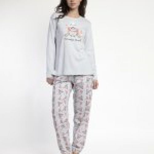 63592 PIJAMA MUJER BUHO INTERLOCK ADMAS