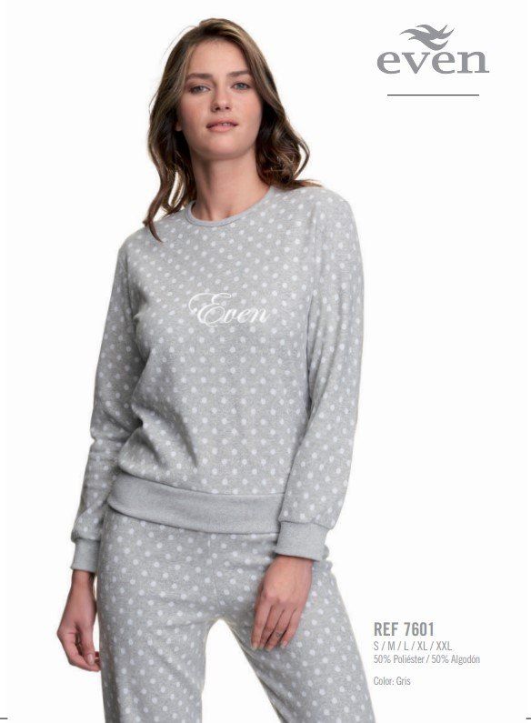 7601  PIJAMA SEÑORA POLAR EVEN