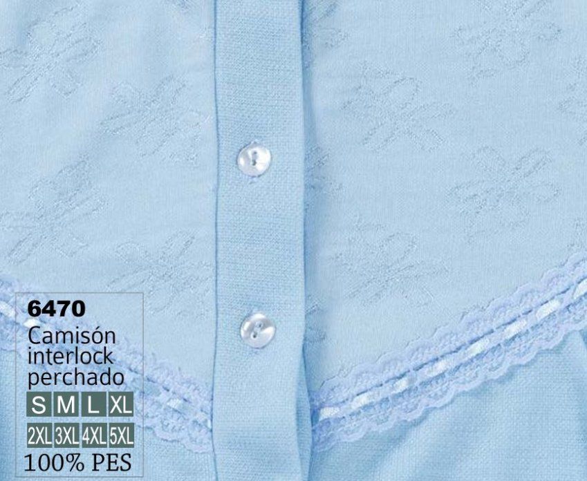 6470 CAMISON MUJER INTERLOCK FELPA CANESU LIN