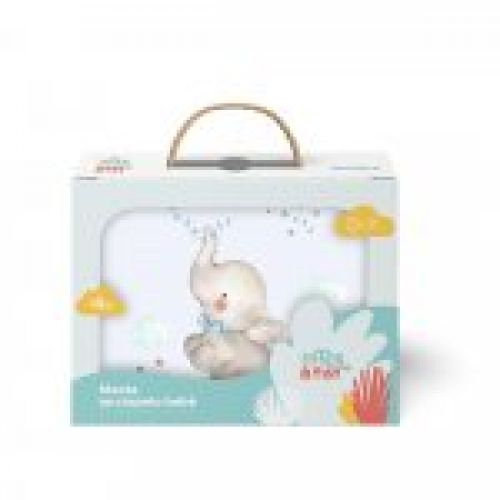 964 MANTA CUNA TERCIOPELO ELEFANTE INTERBABY  110X140