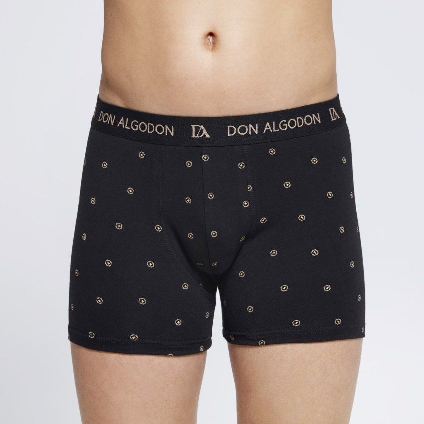 Vista de pack de 2 boxer niño Don Algodón PBN28 en algodón elástico al por mayor en Nati Campos, cómodos para uso diario