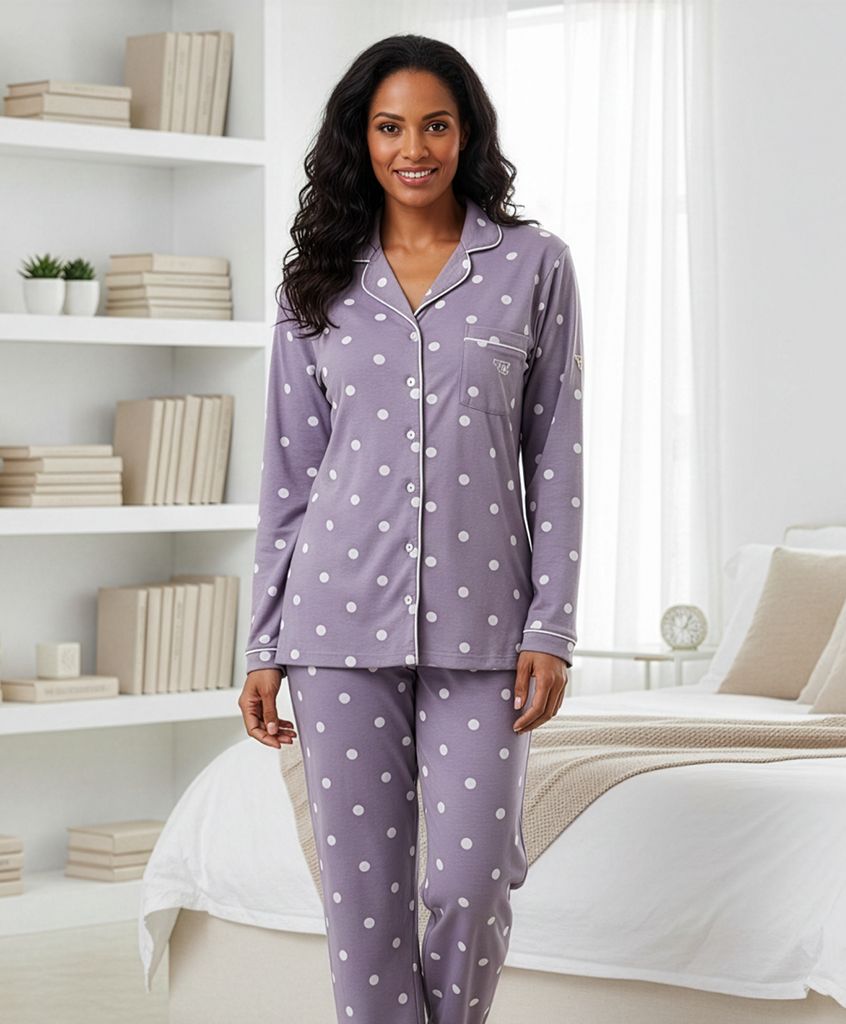 PVH 26407  PIJAMA MUJER INTERLOCK  ABIERTO PRIVATA