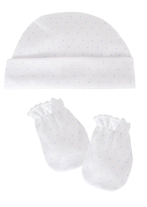 72037 GORRO + MANOPLAS BEBE  HOSPITAL CALAMARO