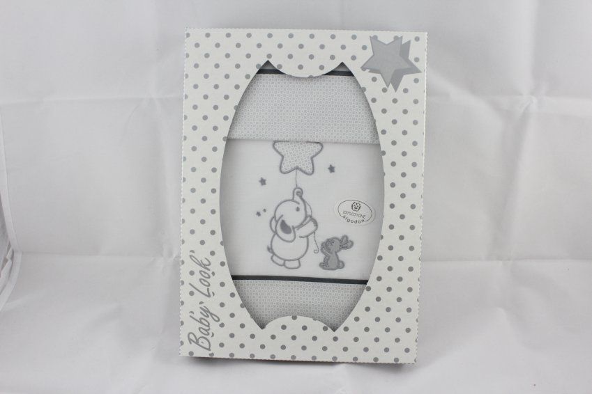 R22 SABANA CARRO FONDO BLANCO ESTAMPADO GRIS