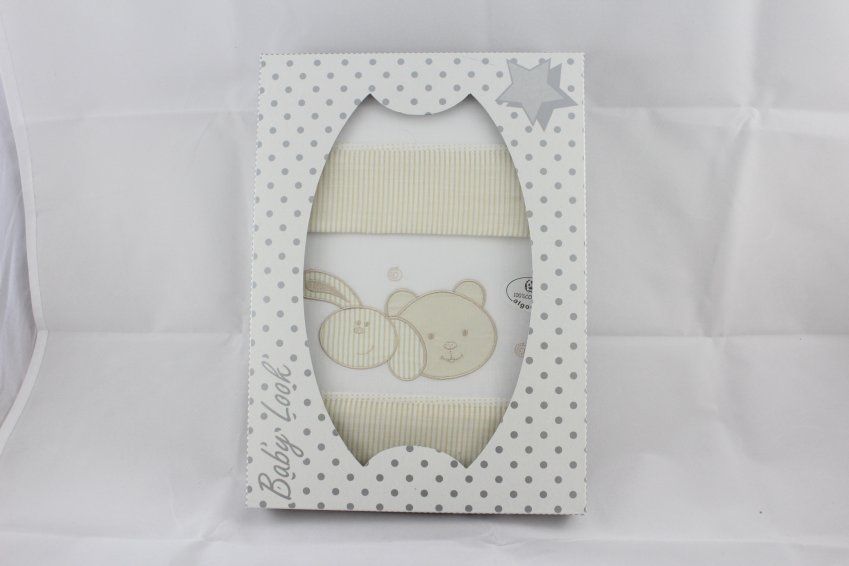 R22 SABANA CARRO FONDO BLANCO ESTAMPADO MARFIL