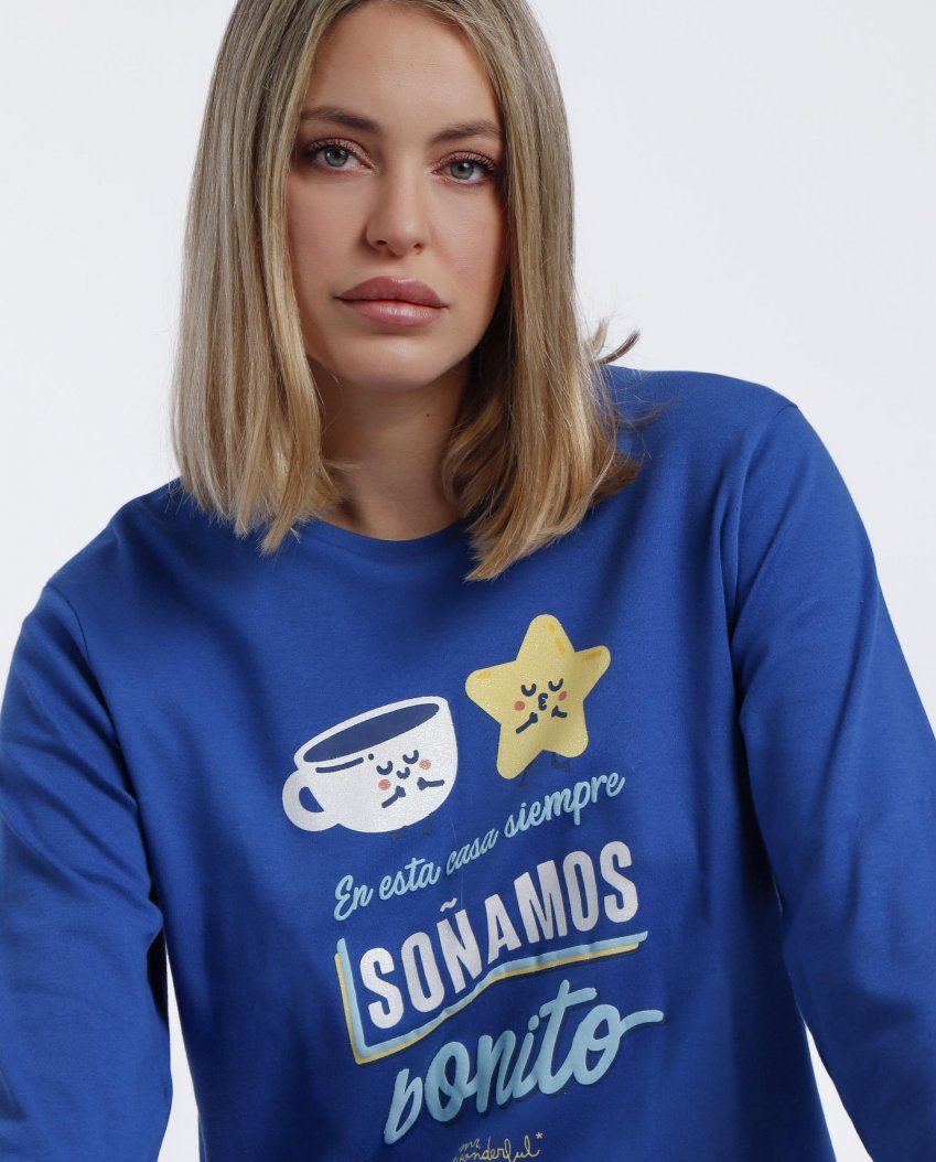 60369 PIJAMA SEÑORA INTERLOCK MR WONDERFULL ADMAS