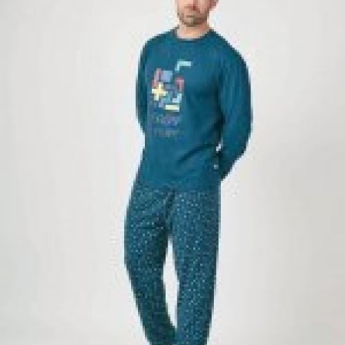 JG FP 5604 PIJAMA HOMBRE INTERLOCK FINO JAVIER GOLMAR