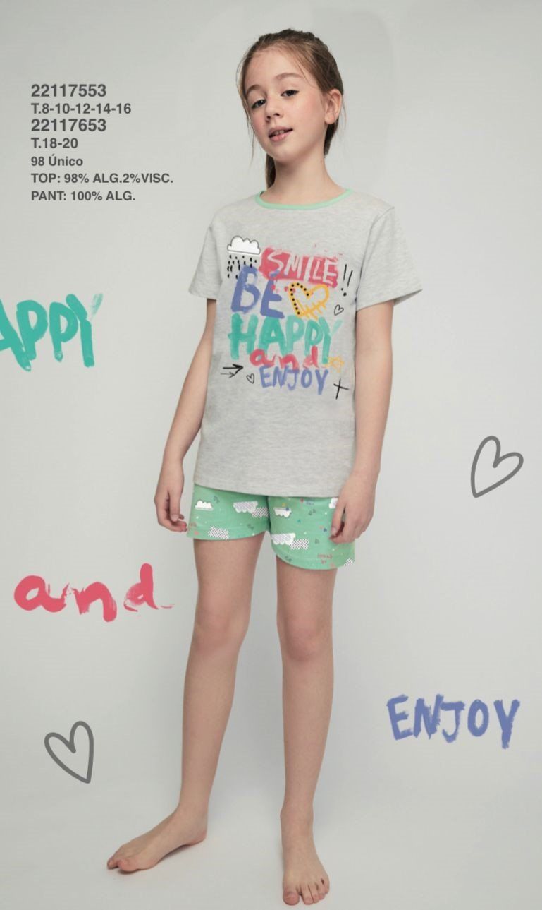 22117553 PIJAMA NIÑa 8 A 16 TOBOGAN / 22117553 TALLAS 18 20