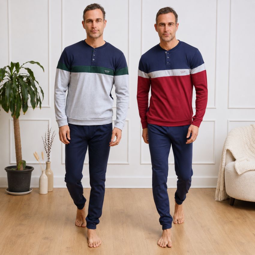 5667 pijama hombre interlock perchado muslher