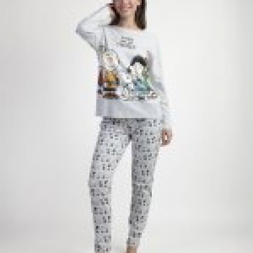 63428 PIJAMA MUJER 100% ALGODON SNOOPY ADMAS al por mayor