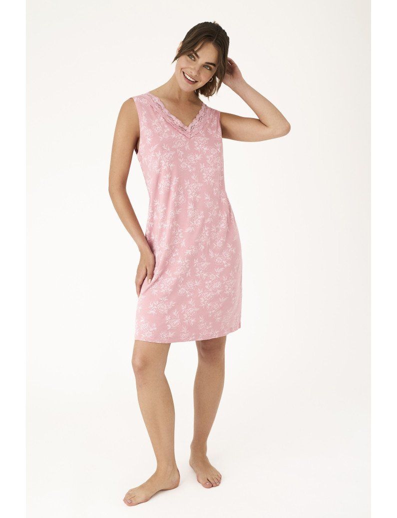 Camisola sin mangas floral Promise N21311 rosa vintage