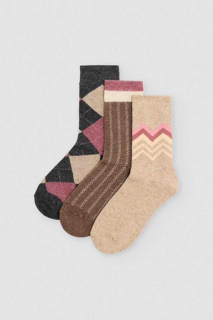 Calcetines de mujer con lana pack de 3 Ysabel Mora Ref. 12122