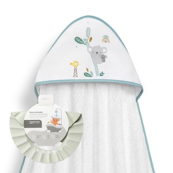 Capa de baño bebé Interbaby 01277 al por mayor con gorro protector y diseño koala
